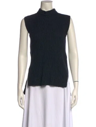 Pre-owned Vince Wool Turtleneck Sweater In Black