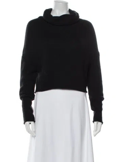 Pre-owned Vince Wool Turtleneck Sweater In Black