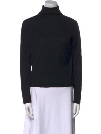 Pre-owned Vince Wool Turtleneck Sweater In Black