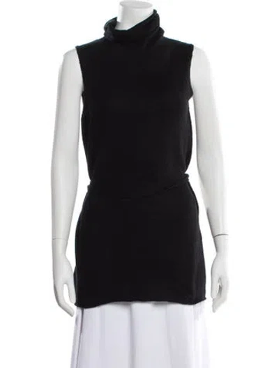 Pre-owned Vince Wool Turtleneck Sweater In Black