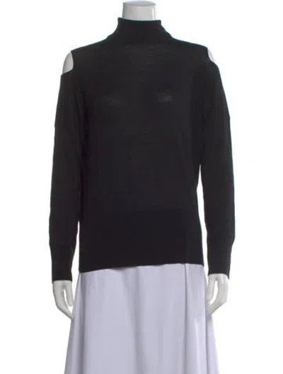 Pre-owned Vince Wool Turtleneck Sweater In Black