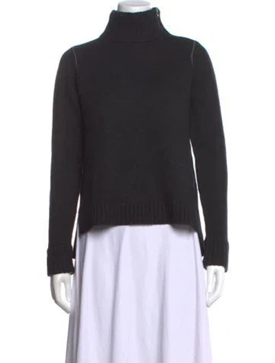 Pre-owned Vince Wool Turtleneck Sweater In Black
