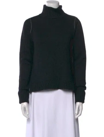 Pre-owned Vince Wool Turtleneck Sweater In Blue