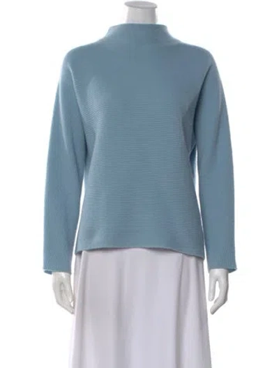 Pre-owned Vince Wool Turtleneck Sweater In Blue