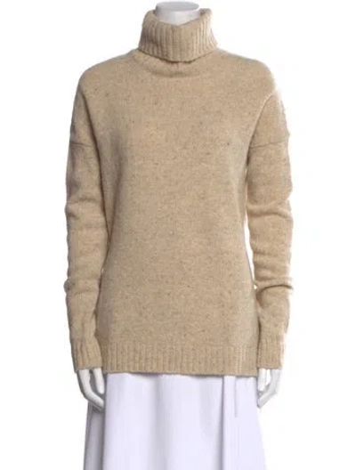 Pre-owned Vince Wool Turtleneck Sweater In Brown