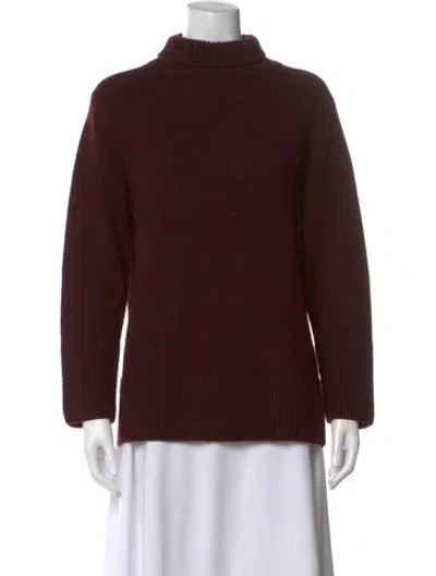 Pre-owned Vince Wool Turtleneck Sweater In Brown