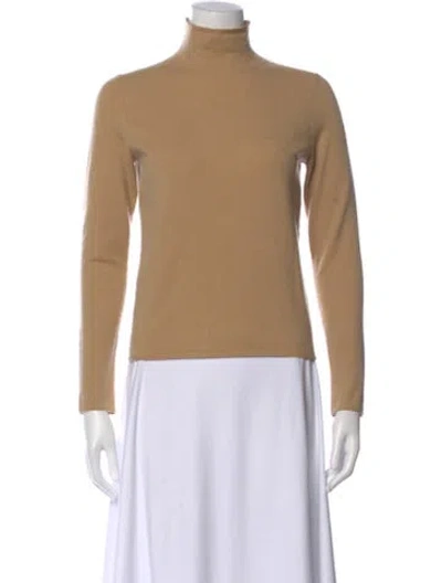 Pre-owned Vince Wool Turtleneck Sweater In Brown