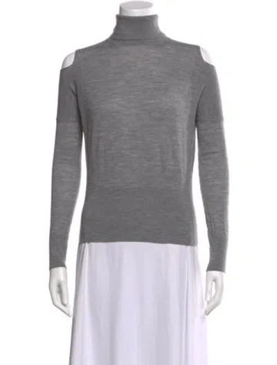 Pre-owned Vince Wool Turtleneck Sweater In Gray