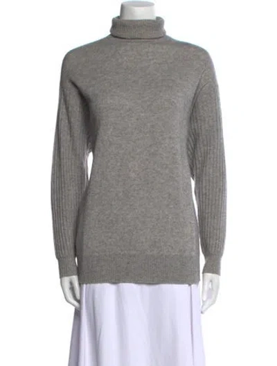 Pre-owned Vince Wool Turtleneck Sweater In Gray