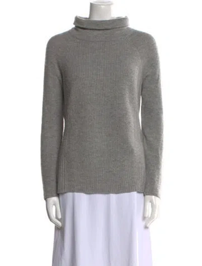 Pre-owned Vince Wool Turtleneck Sweater In Gray