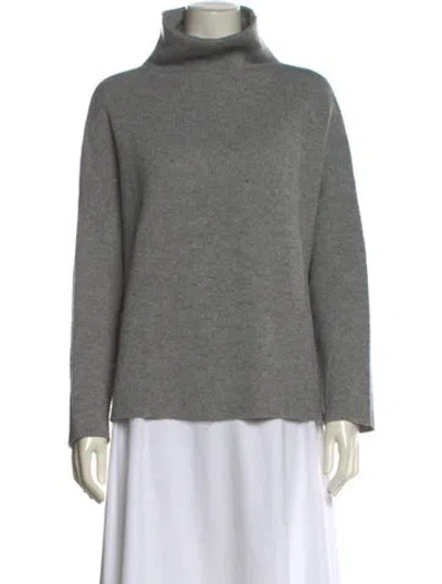 Pre-owned Vince Wool Turtleneck Sweater In Gray