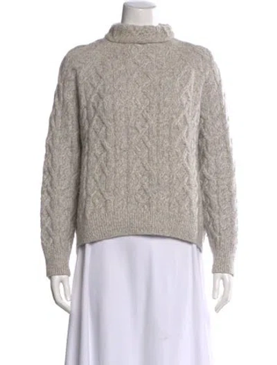 Pre-owned Vince Wool Turtleneck Sweater In Gray