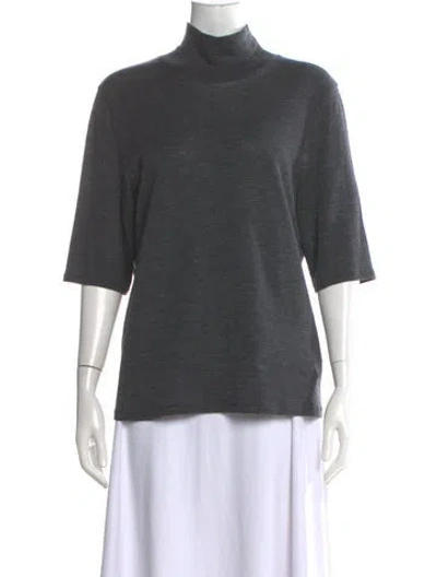 Pre-owned Vince Wool Turtleneck Sweater In Gray