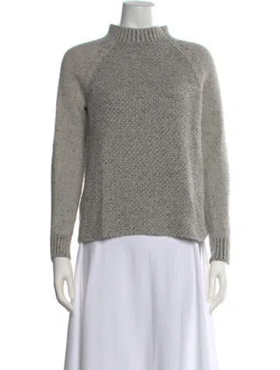 Pre-owned Vince Wool Turtleneck Sweater In Gray