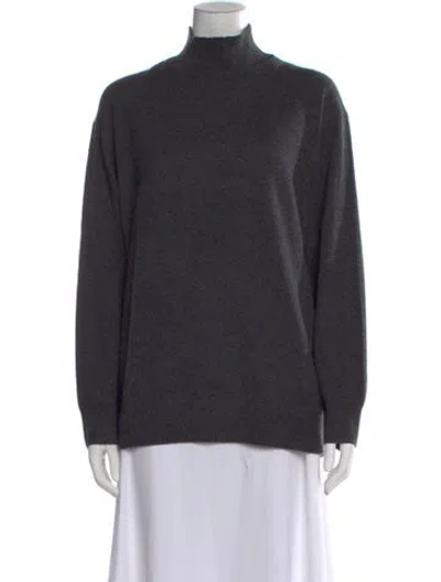 Pre-owned Vince Wool Turtleneck Sweater In Gray