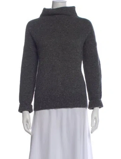 Pre-owned Vince Wool Turtleneck Sweater In Gray