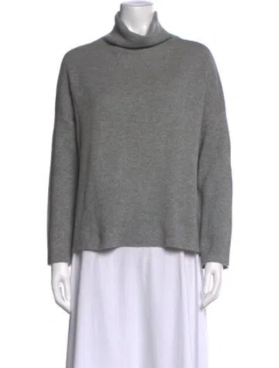 Pre-owned Vince Wool Turtleneck Sweater In Gray