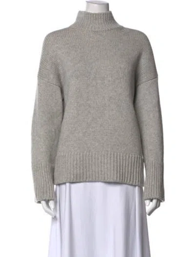 Pre-owned Vince Wool Turtleneck Sweater In Gray