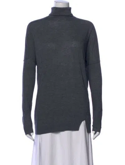Pre-owned Vince Wool Turtleneck Sweater In Gray