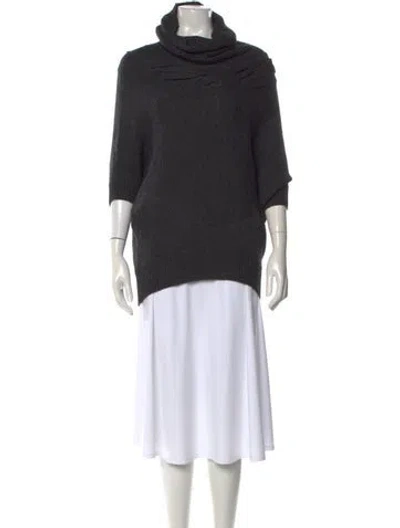 Pre-owned Vince Wool Turtleneck Sweater In Gray