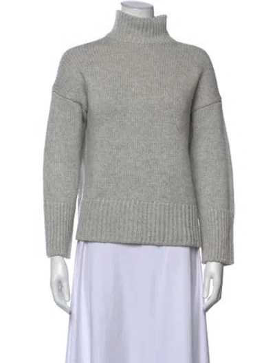 Pre-owned Vince Wool Turtleneck Sweater In Grey