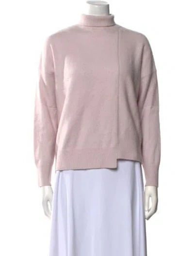 Pre-owned Vince Wool Turtleneck Sweater In Pink