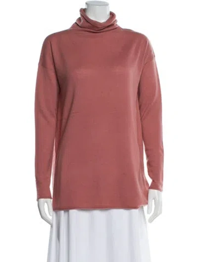 Pre-owned Vince Wool Turtleneck Sweater In Pink