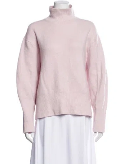 Pre-owned Vince Wool Turtleneck Sweater In Pink