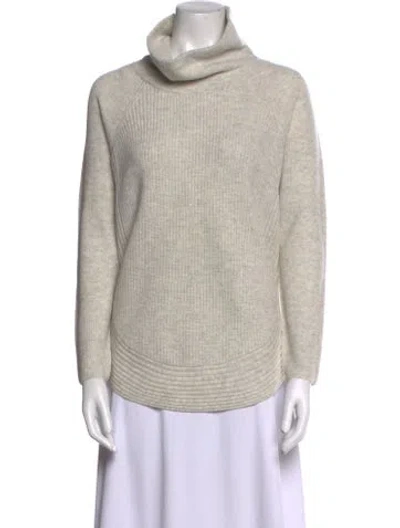 Pre-owned Vince Wool Turtleneck Sweater W/ Tags In Neutral