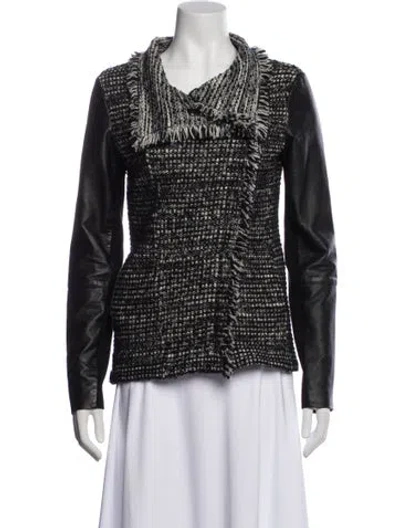 Pre-owned Vince Wool Tweed Pattern Blazer In Multi