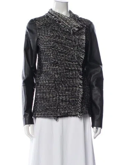 Pre-owned Vince Wool Tweed Pattern Jacket In Multi