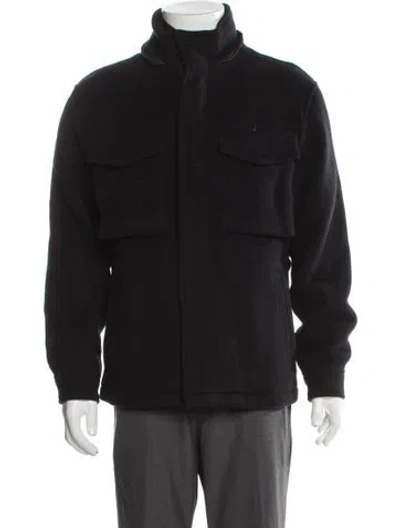 Pre-owned Vince Wool Utility Jacket In Blue