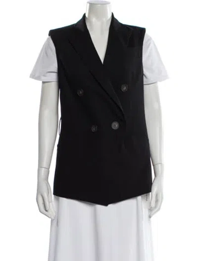 Pre-owned Vince Wool Vest In Black