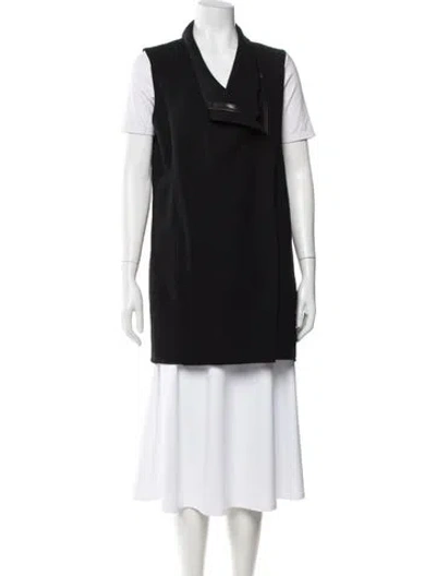 Pre-owned Vince Wool Vest In Black