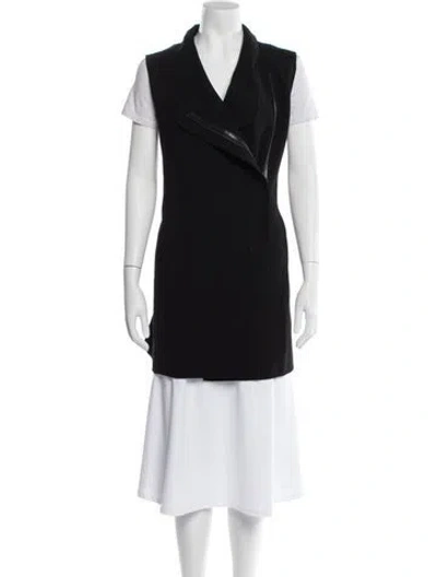 Pre-owned Vince Wool Vest In Black
