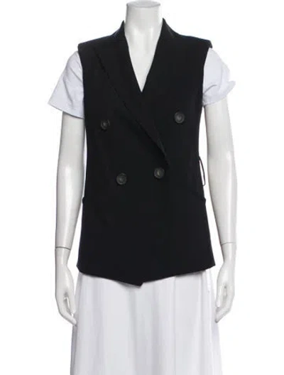 Pre-owned Vince Wool Vest In Black