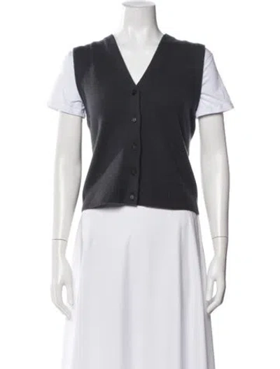 Pre-owned Vince Wool Vest In Gray