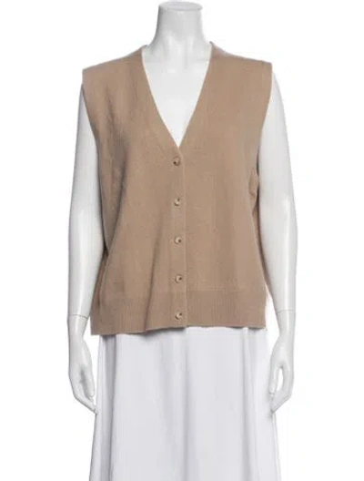 Pre-owned Vince Wool Vest In Neutrals