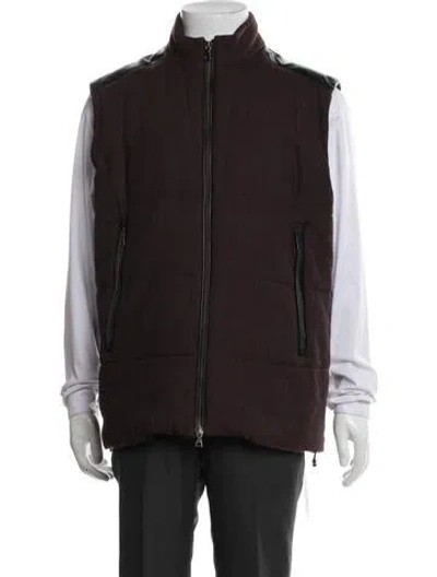 Pre-owned Vince Wool Vest In Purple