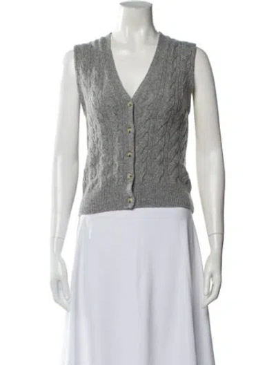Pre-owned Vince Wool Vest W/ Tags In Gray