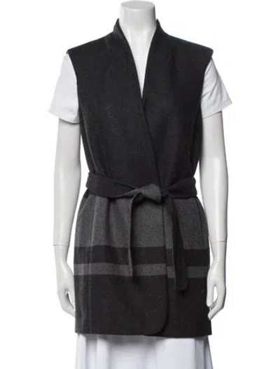 Pre-owned Vince Wool Vest W/ Tags In Gray