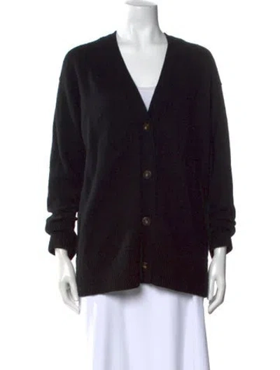 Pre-owned Vince Wool V-neck Sweater In Black