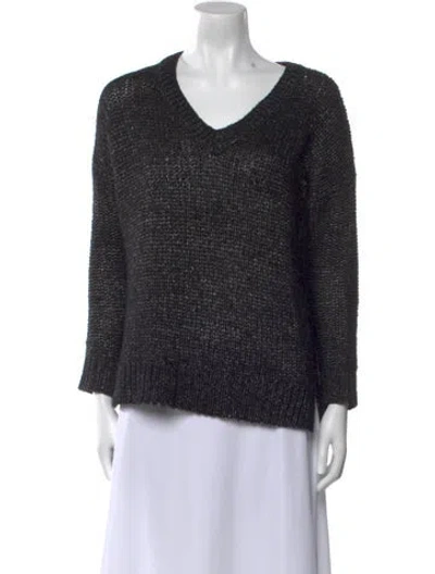 Pre-owned Vince Wool V-neck Sweater In Black