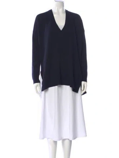 Pre-owned Vince Wool V-neck Sweater In Black