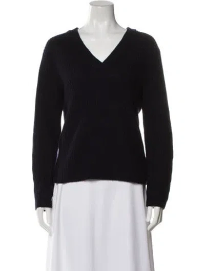 Pre-owned Vince Wool V-neck Sweater In Black
