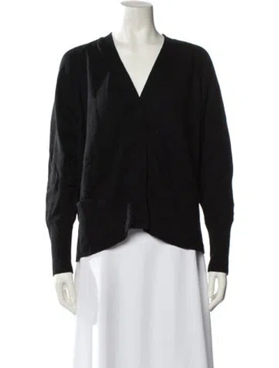 Pre-owned Vince Wool V-neck Sweater In Black