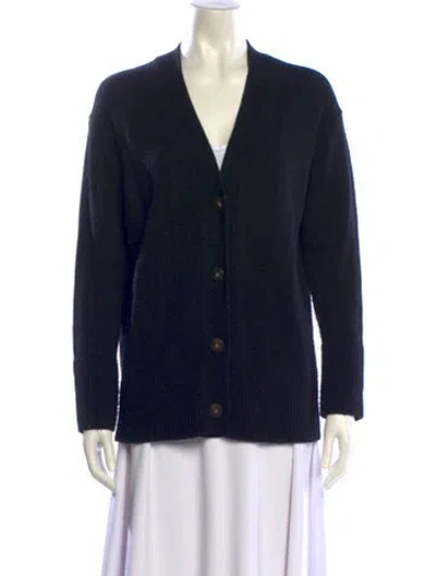 Pre-owned Vince Wool V-neck Sweater In Black