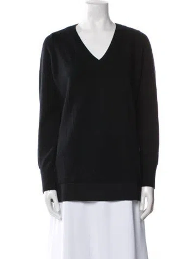 Pre-owned Vince Wool V-neck Sweater In Black