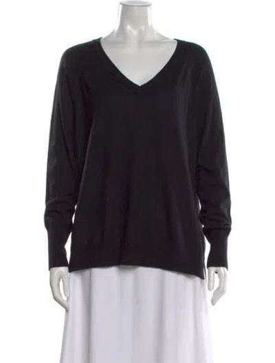Pre-owned Vince Wool V-neck Sweater In Black