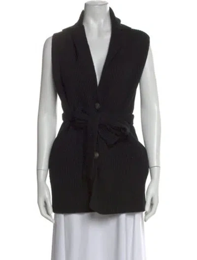 Pre-owned Vince Wool V-neck Sweater In Black